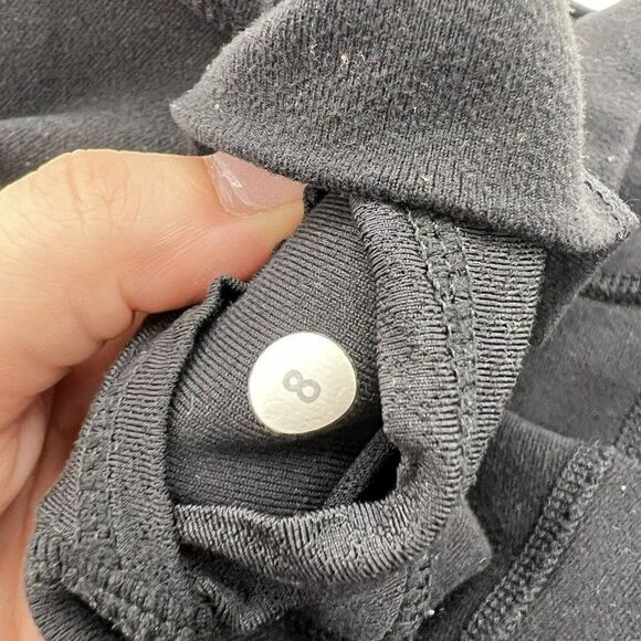 Lululemon Astro Pant Pleated Criss Cross Waist Flare Legging Black, Size 8 - Picture 5 of 5